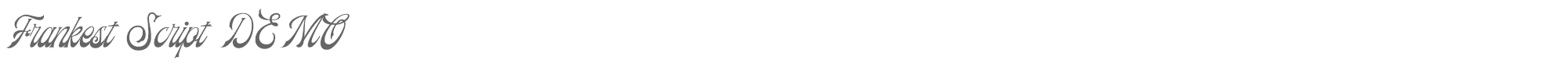Frankest Script Frankest Script DEMO.ttf font preview